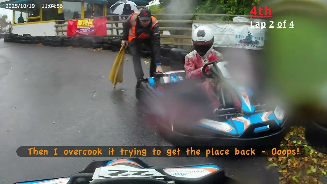 Driver A. Castle Combe Junior Karting Championship 19th Oct 25. Yes, it's raining again!