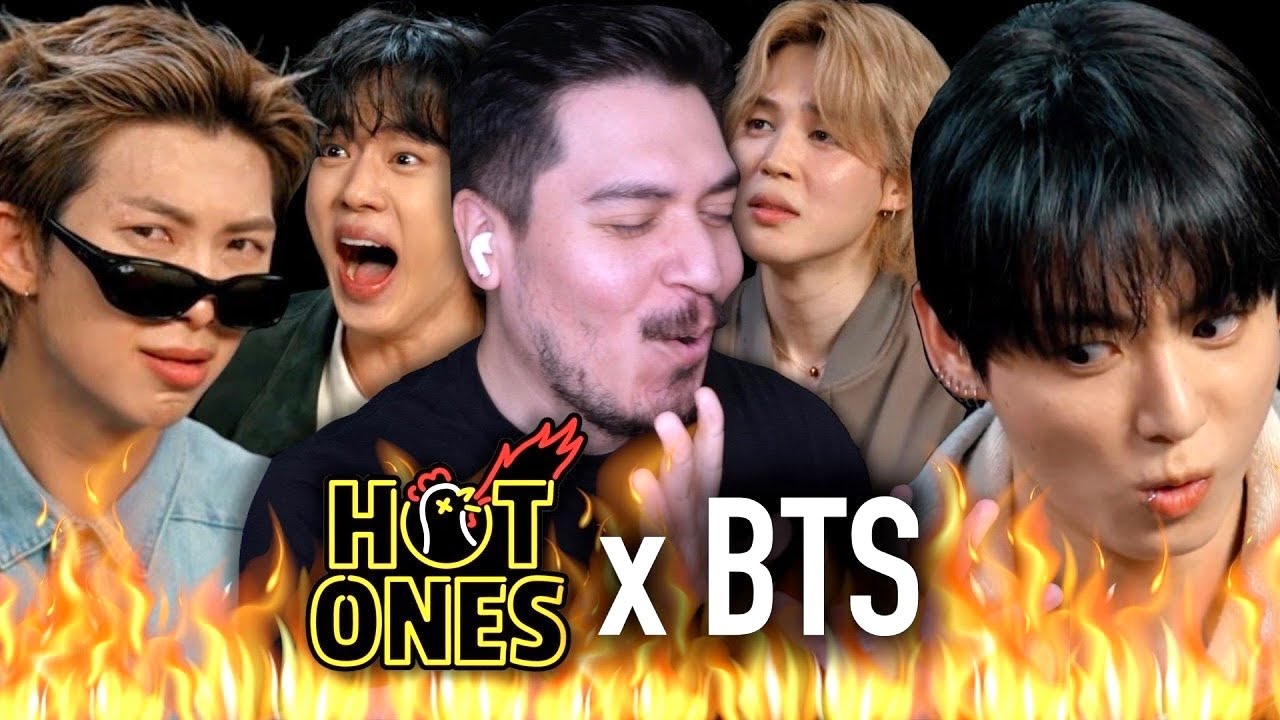 BTS побили очередной рекорд, поедая острые куриные крылышки | Реакция на Hot Ones