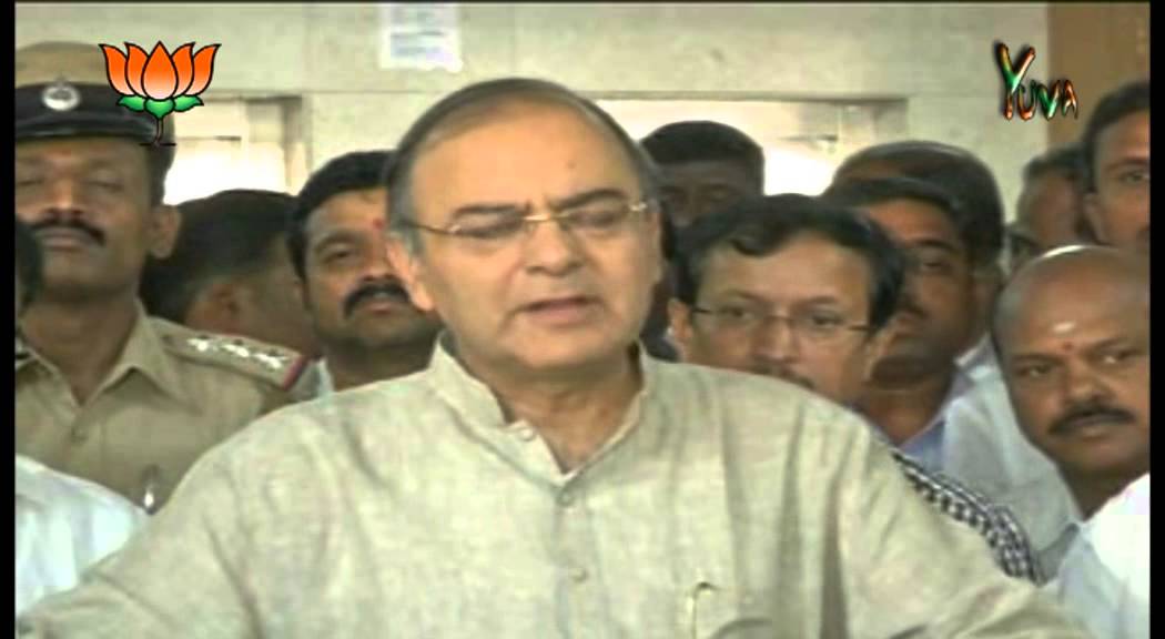 BJP Press by Shri Arun Jaitley on Karnataka Election campaign 2013.