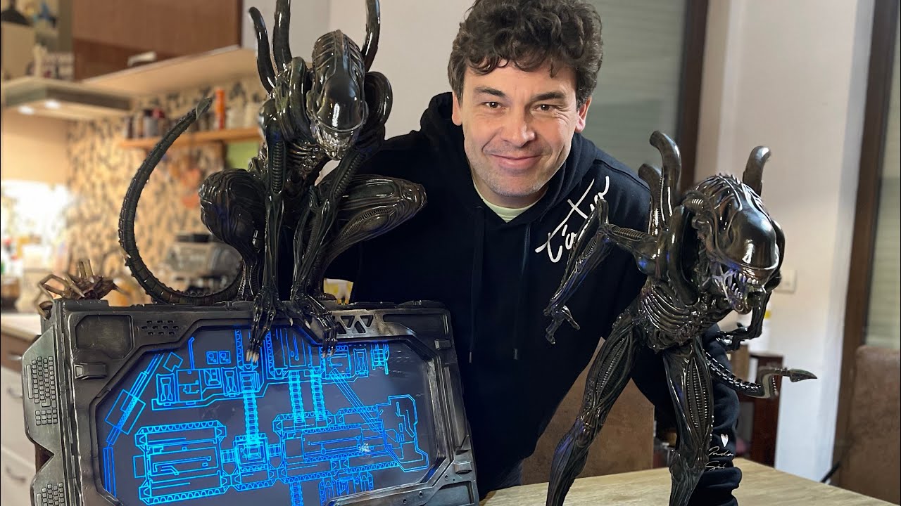 Aliens, 1:3, Statue Verse Studio, Alien Warrior Diorama