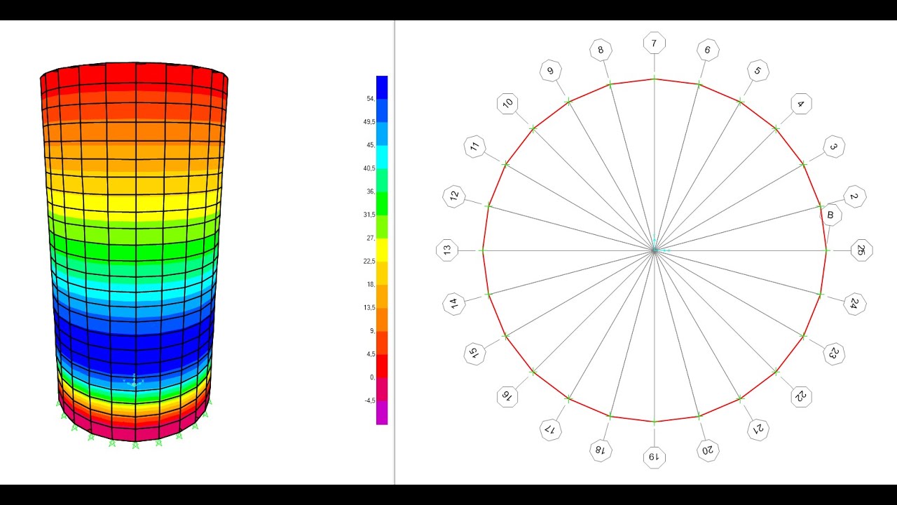 Stainless steel cylindrical tank design in SAP2000
