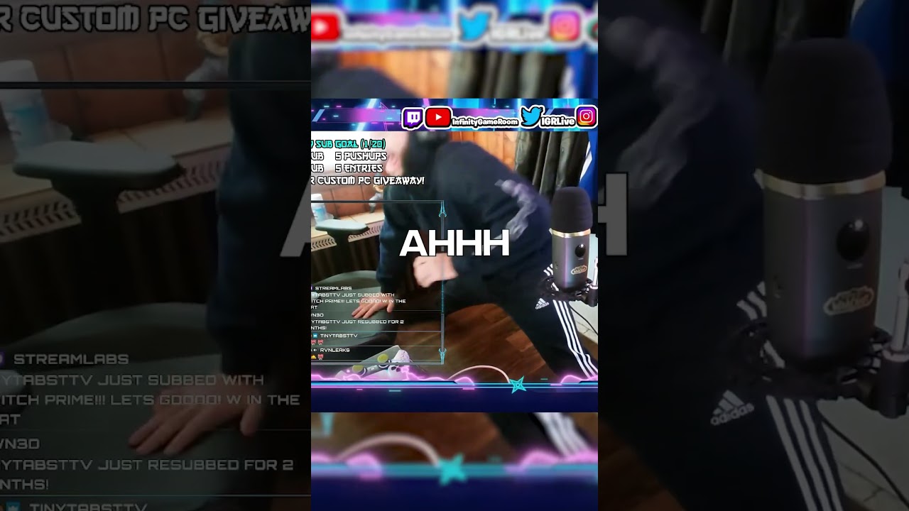 WATCH ME STRETCH!🤣 #justchatting #twitch #streamer #shortsfeed #shortsvideo #fyp #live #epicfail