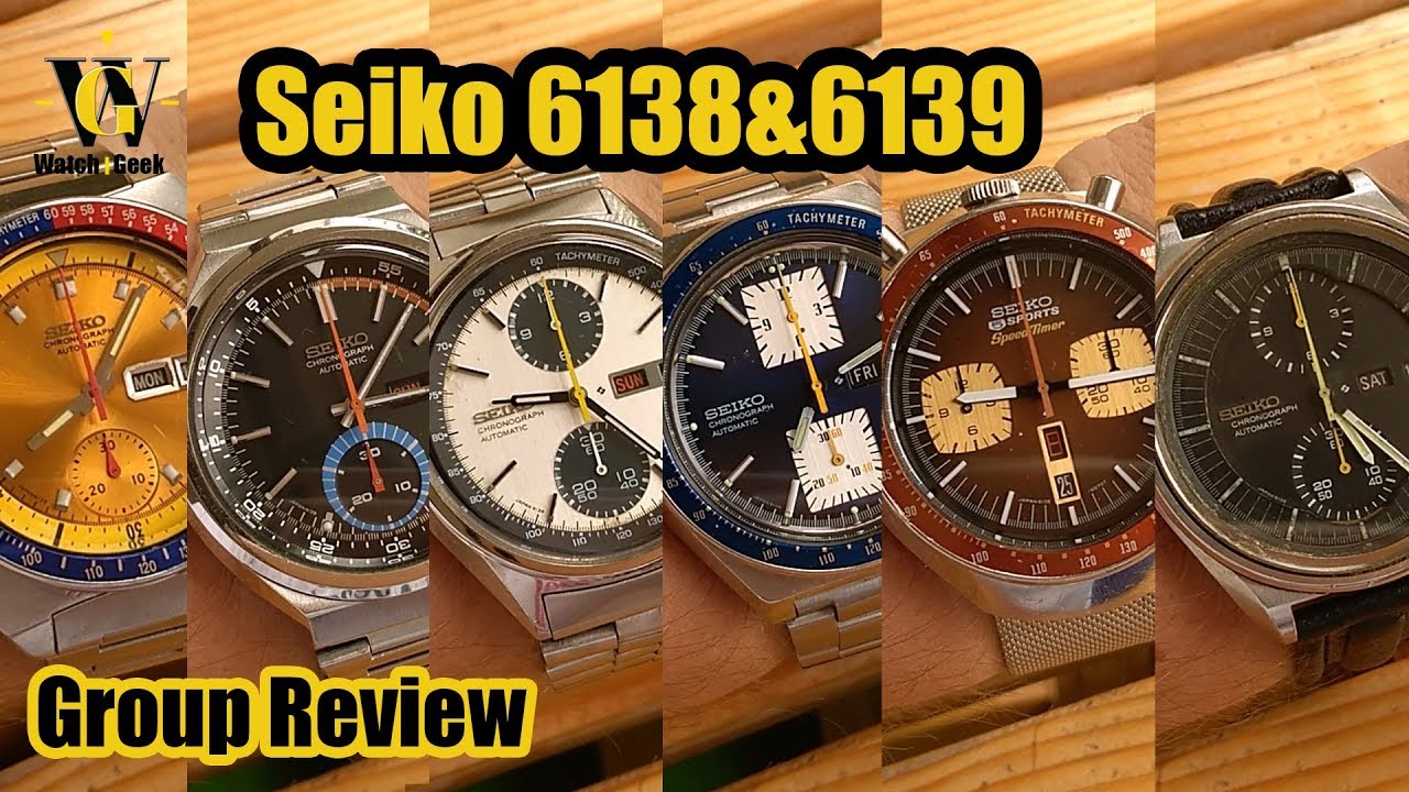 Seiko 6138 & 6139 group review - best looking chronographs Seiko EVER made
