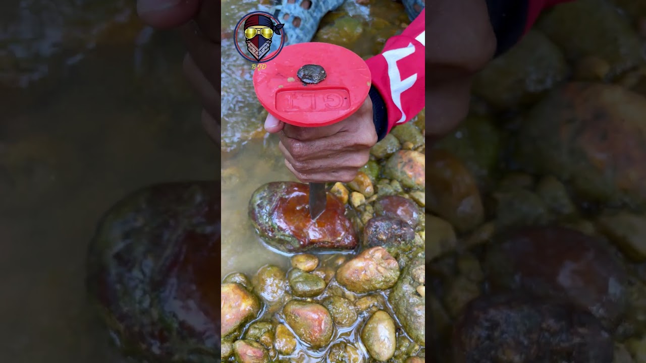 wow ‼️‼️ what a treasure behind this. 💲🤑 #gold #gem #gemstone #nature #asmr