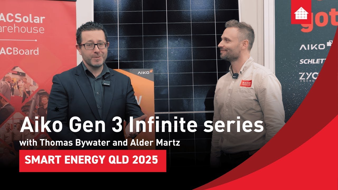 Aiko Gen 3 Infinite Series: Key Differences Explained by Thomas & Alder at Smart Energy QLD 2025