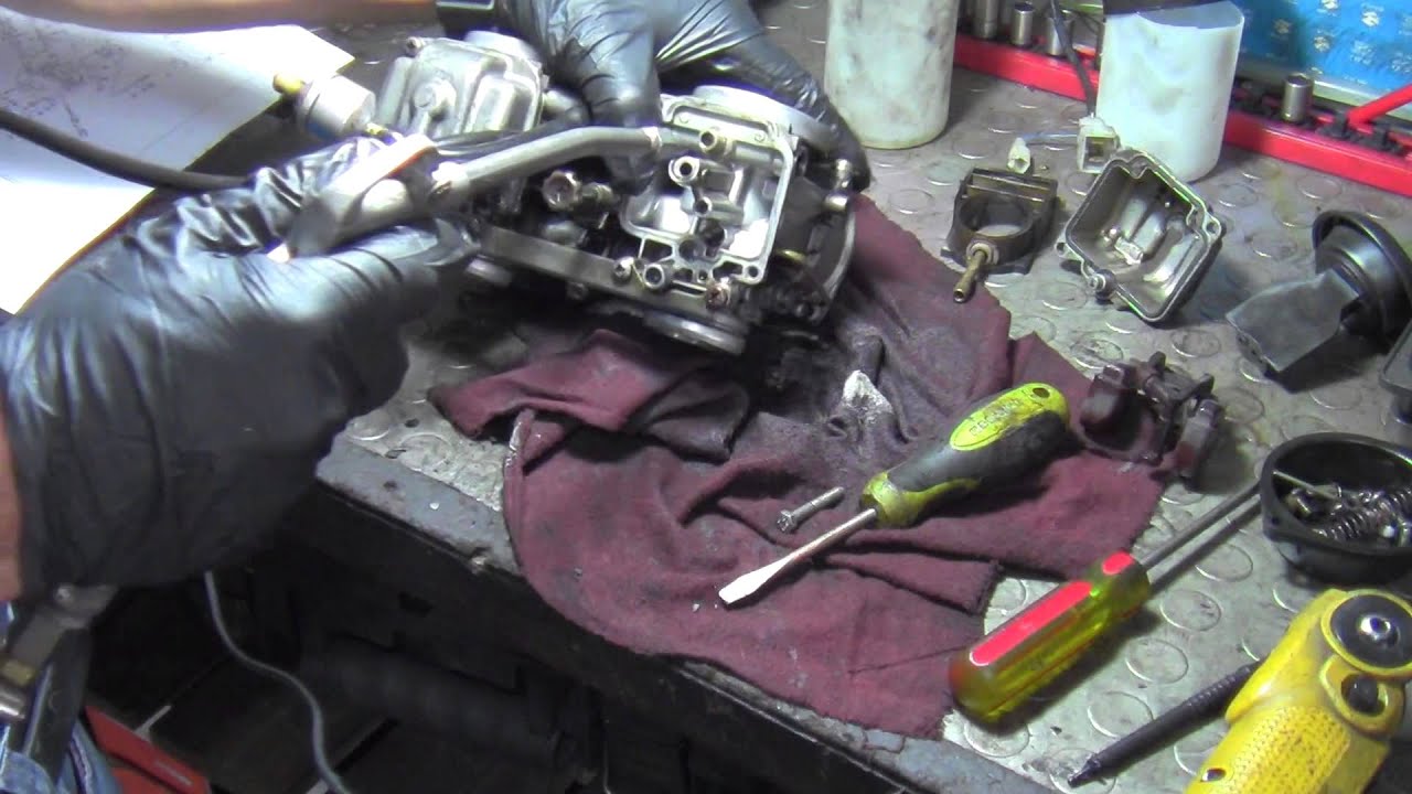 GS 500 calibración válvulas y mantenimiento carburador parte 1