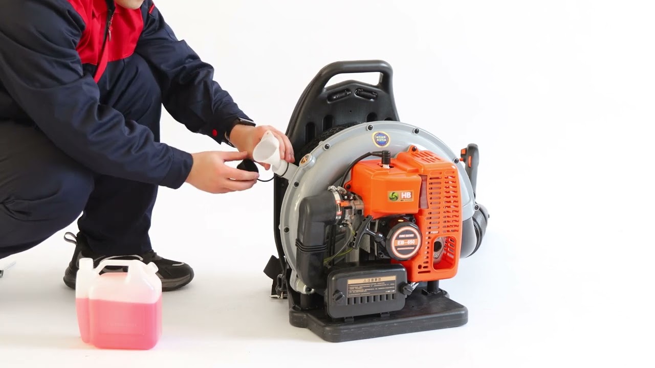 HTK EB 650 Backpack Leaf Blower Installation Video