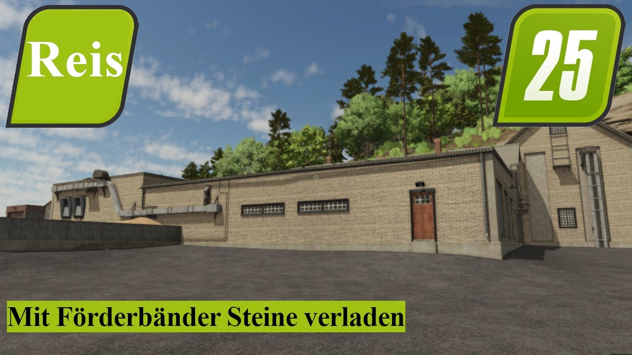 Mit Förderbänder die Steine verladen #086 LS25 Reis