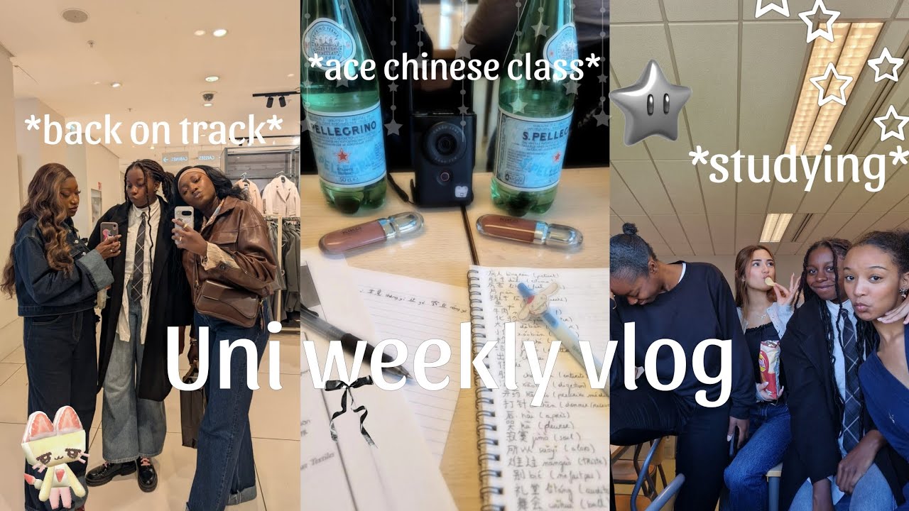 Uni weekly vlog | studying, chinese class, out with the fam, keep going in uni