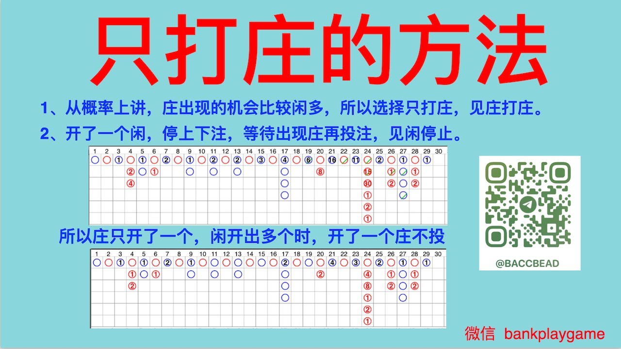 217 百家乐 只打庄的方法，300靴，命中率一直保持在 51%以上 【  莊閑藏經閣软件 您值得擁有  】Tg  @bankplaygame  微信 withinweek