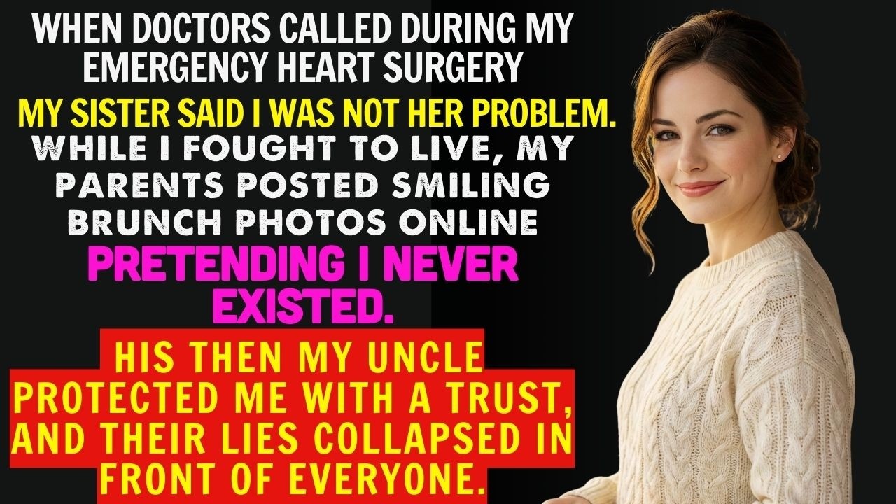My Family Ignored My Emergency Heart Surgery, Then My Uncle Exposed Their Lies and Protected Me