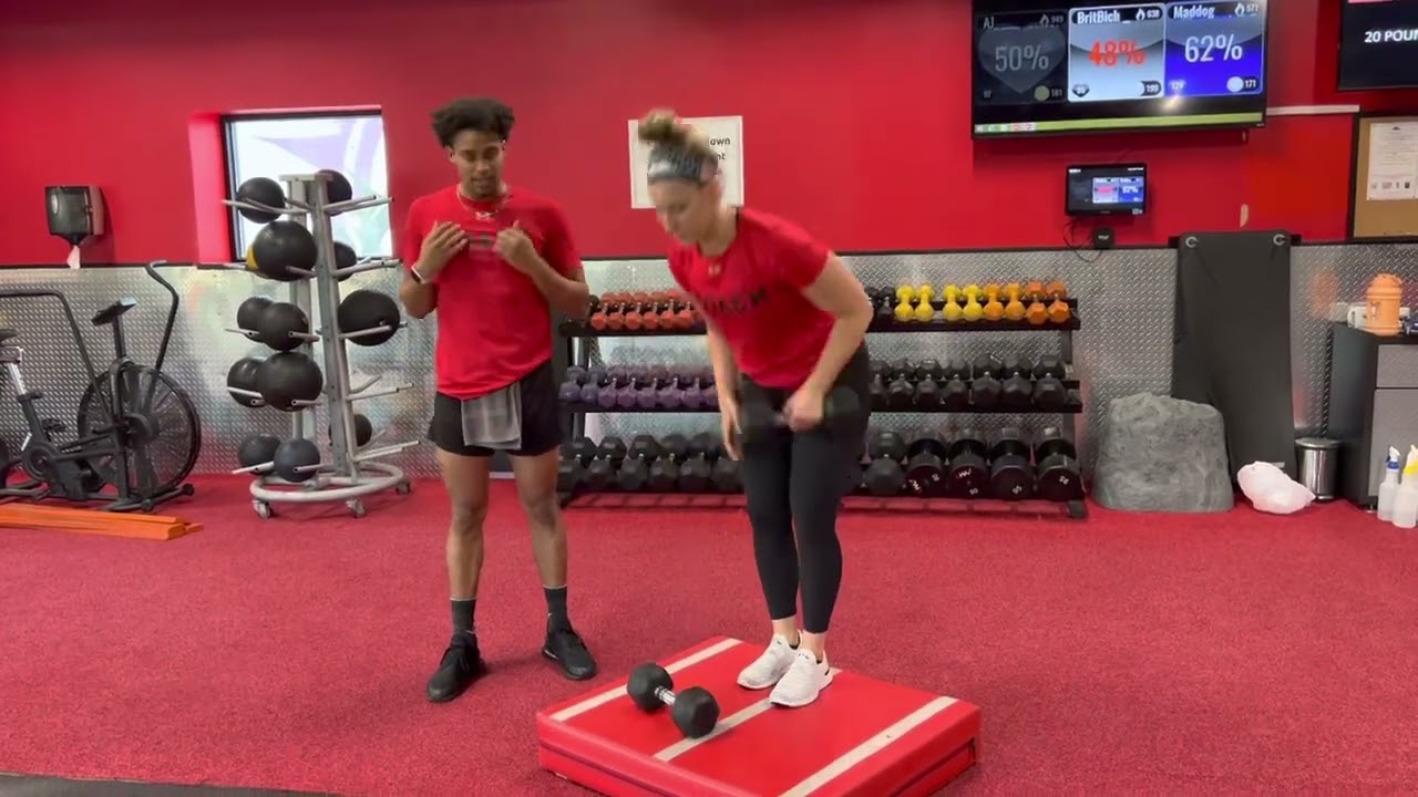 Dumbbell: Plyo-Box Deficit Reverse Lunge