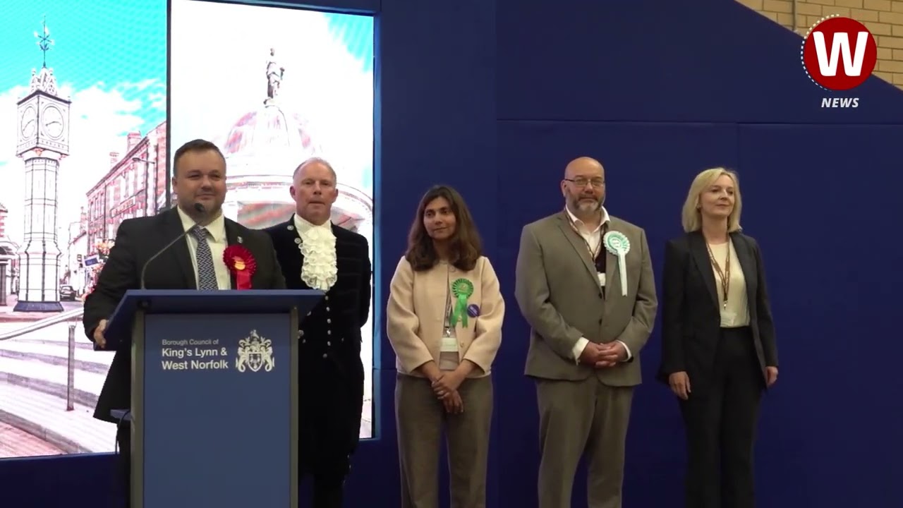 Awkward moment former PM Liz Truss loses her seat