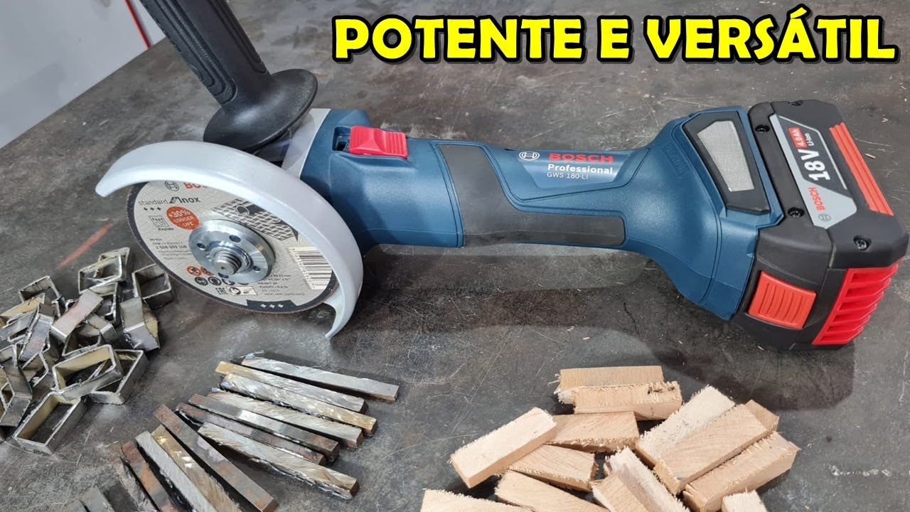 Teste e Review da Esmerilhadeira Bosch GWS 180-LI