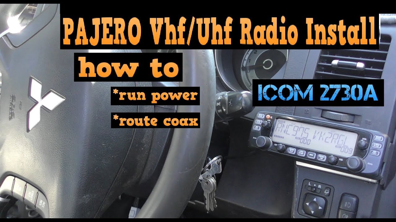 PAJERO VHF/UHF RADIO INSTALL WITH TIPS