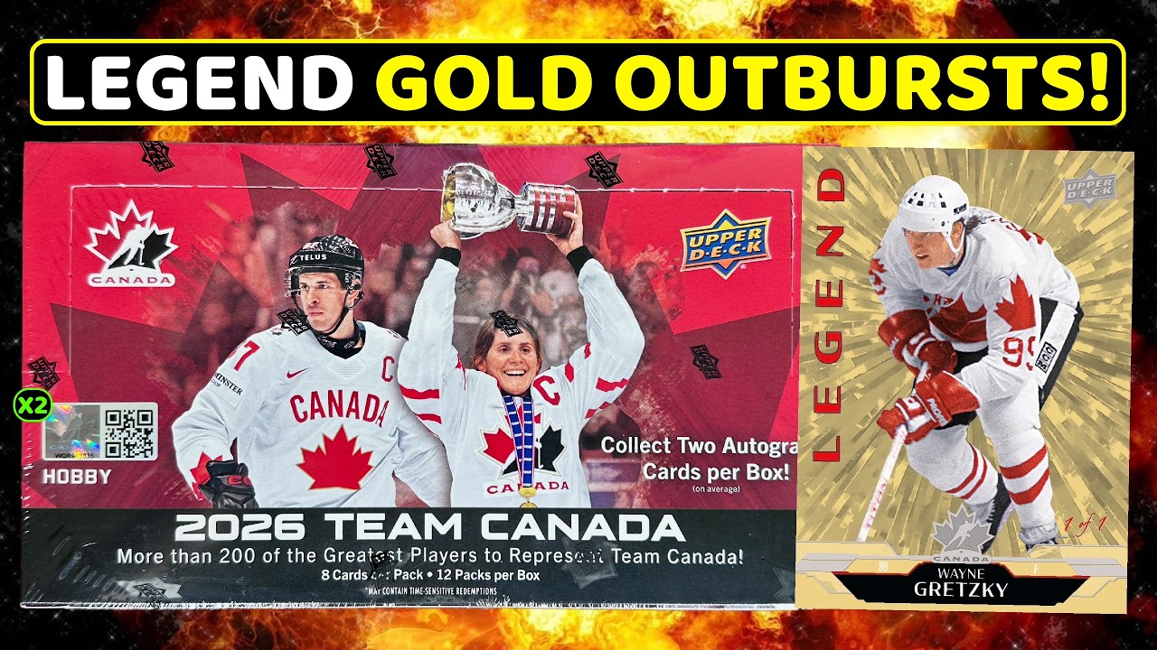 БЕЗУМНАЯ НОВИНКА! &mdash; Вскрытие 2-х хобби-боксов Upper Deck Team Canada 2026 по хоккею