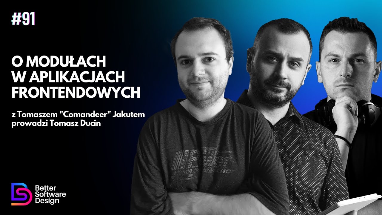O modułach w aplikacjach JavaScript z Tomaszem 