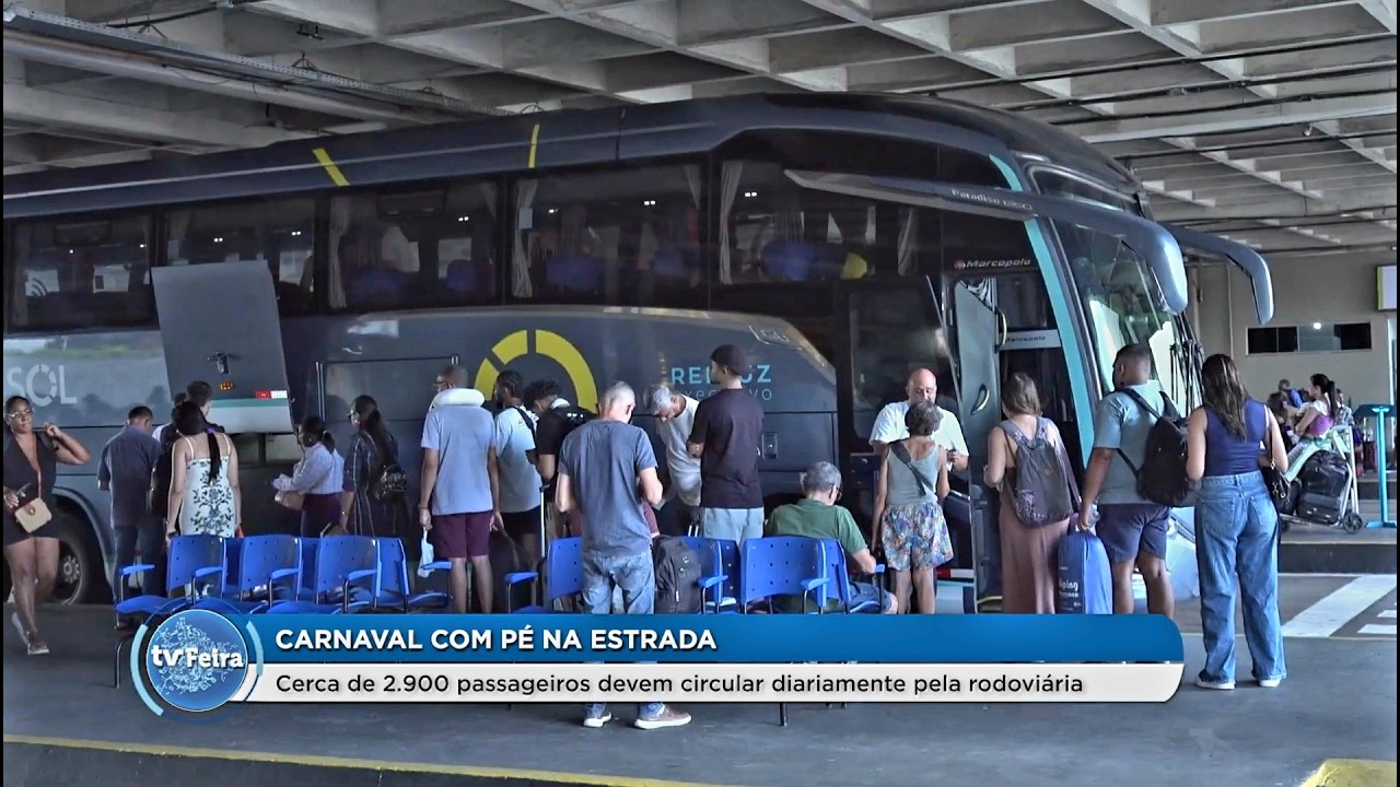 Mais de 2000 passageiros devem circular diariamente pela rodoviária por conta do carnaval