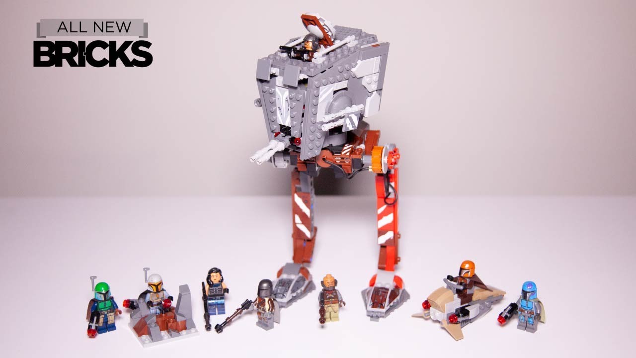 Lego Star Wars The Mandalorian 75254 AT-ST Raider with 75267 Battle Pack Compilation Speed Build