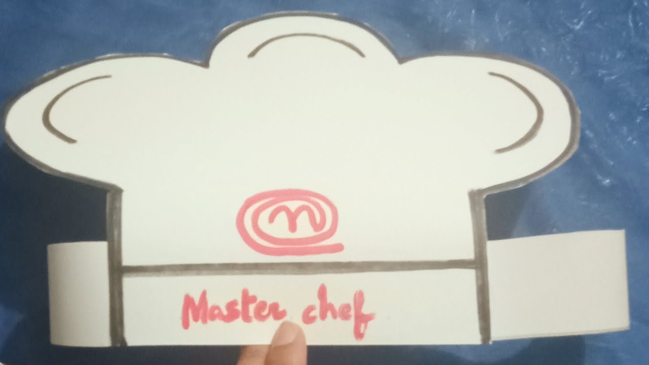 طريقة صنع قبعة الطباخ بالورق المقوى