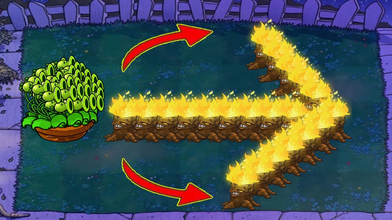Plants vs Zombies Battlez - 1 Threepeater vs 999 Gagantuar Zombie Hack