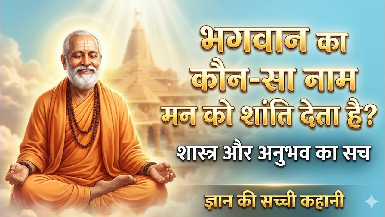 भगवान का कोनसा नाम मनको शांति देता है/शास्त्र और अनुभव का सच/ज्ञान की सच्ची कहानी/
