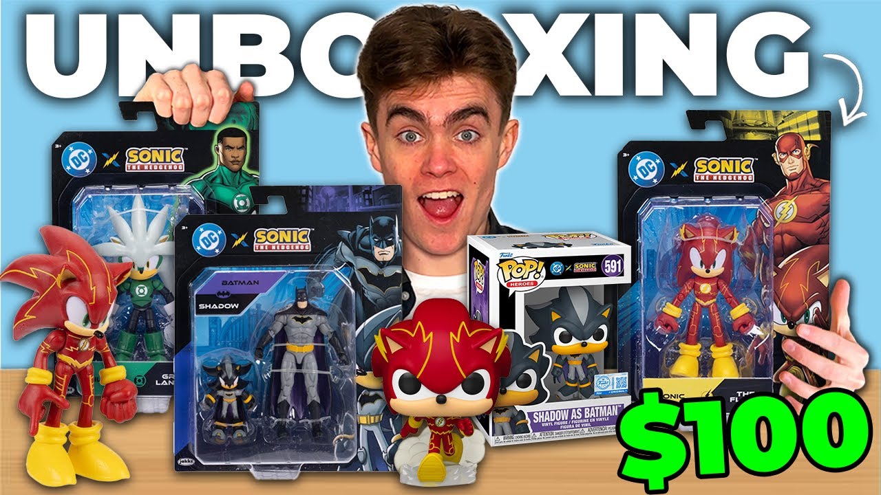 Unboxing my $100 Sonic DC Figure Haul!