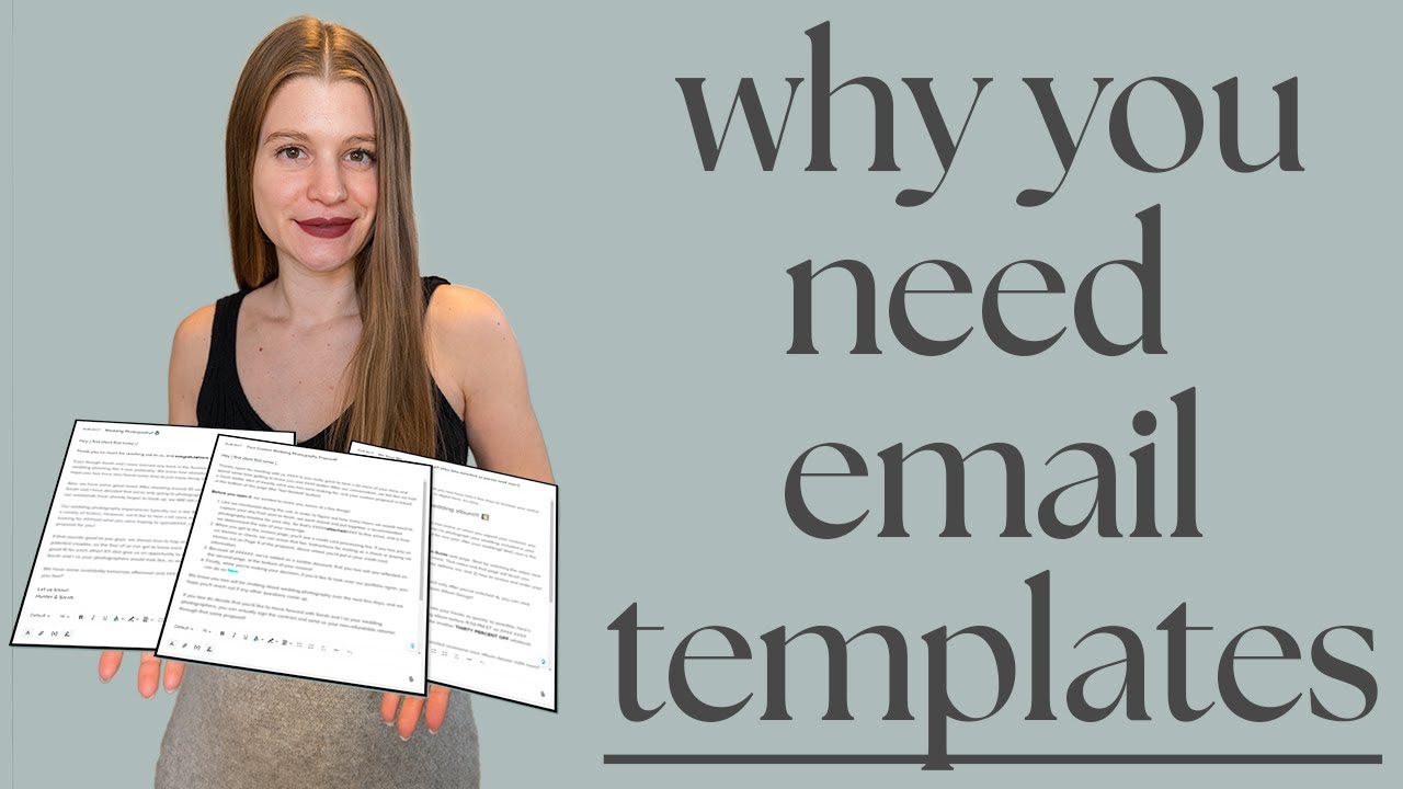 5 Reasons Your Wedding/Portrait Business NEEDS Photography Email Templates