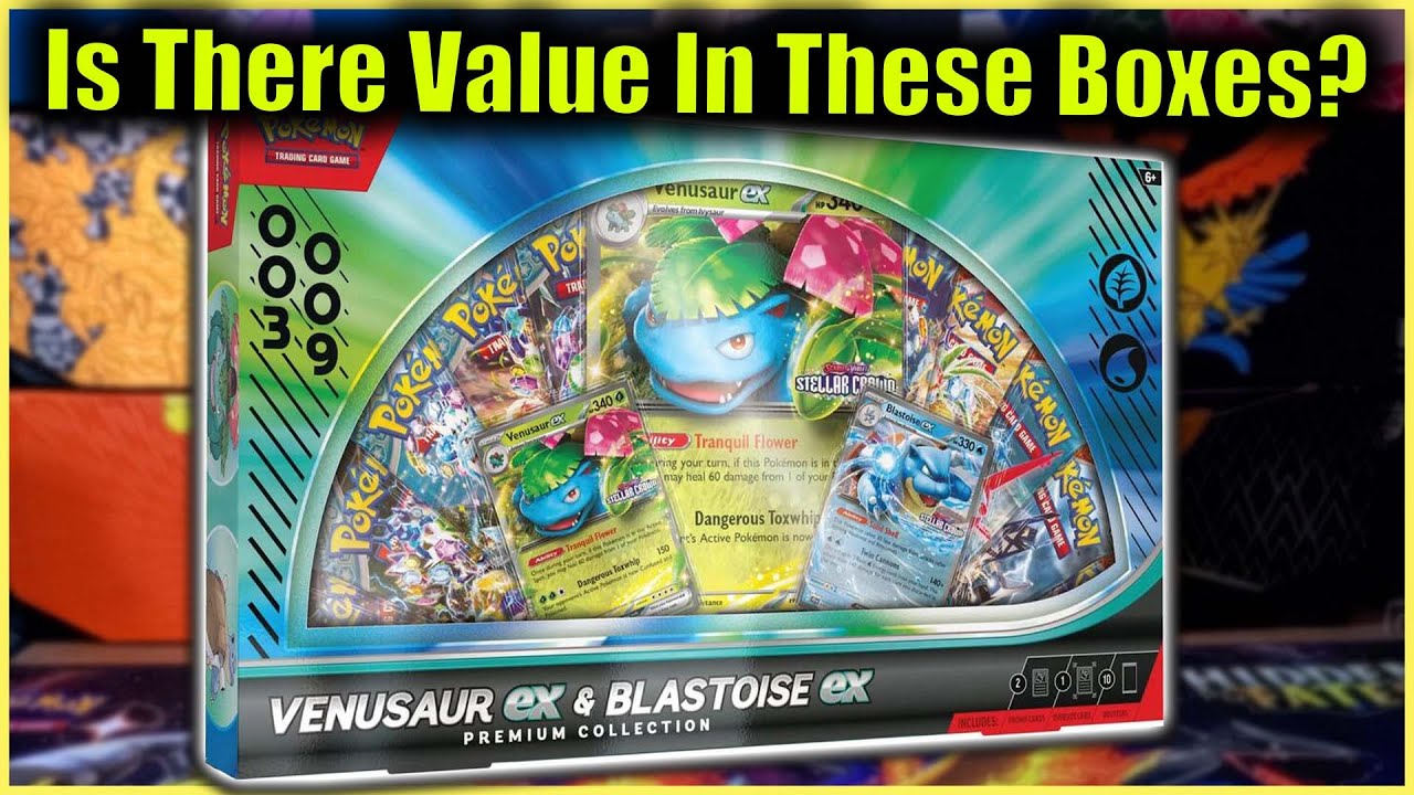 Opening A Pokémon TCG Venusaur ex & Blastoise ex Premium Collection