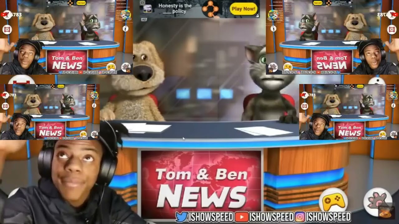 (RQ) IShowSpeed Plays Tom & Ben News has a Sparta Gamma Remix