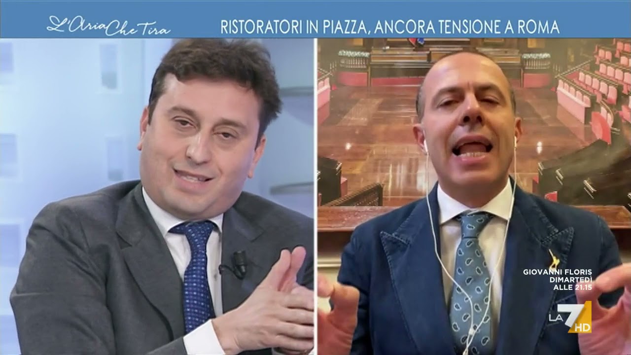 Ristoratori in piazza, scontro tra Massimiliano Romeo e David Parenzo: 