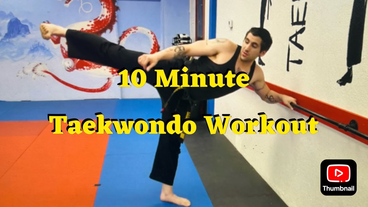 10 Minute Taekwondo Workout For Beginners! #taekwondo #kickboxing