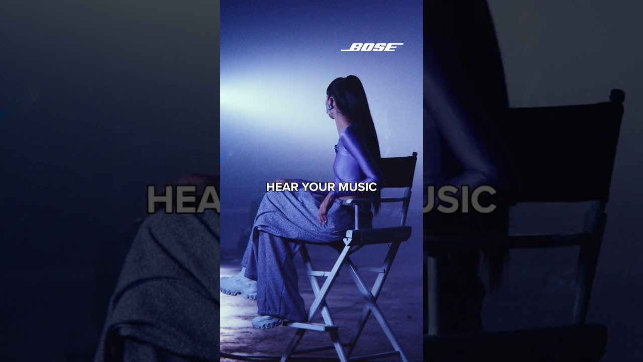 Lisa On Set With The Bose Ultra Open Earbuds