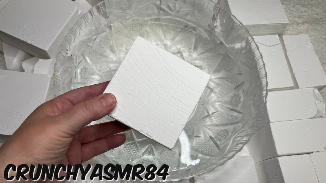 24 Fresh Chalk Blocks | Water Crush | Oddly Satisfying | ASMR | Sleep Aid