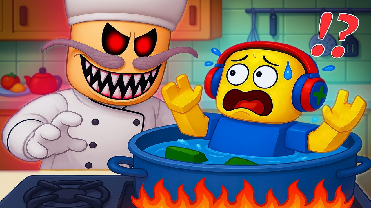 Noob plays – Roblox Papa Pizza’s Pizzeria (Escaping the Crazy Chef)