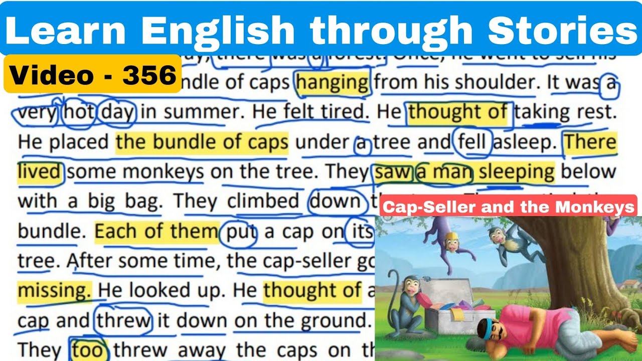How to read a story - How to read a paragraph - Learn English through Stories