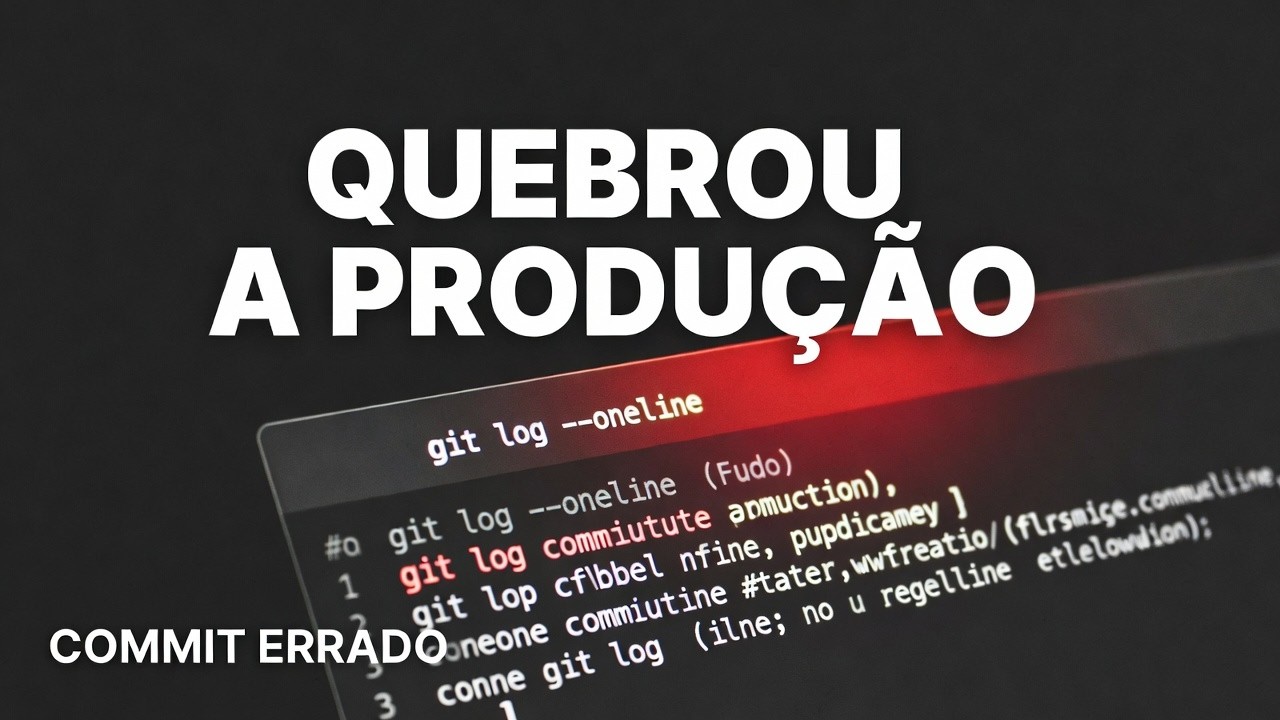 GIT LOG + GIT REVERT: salvando a produção após um commit errado