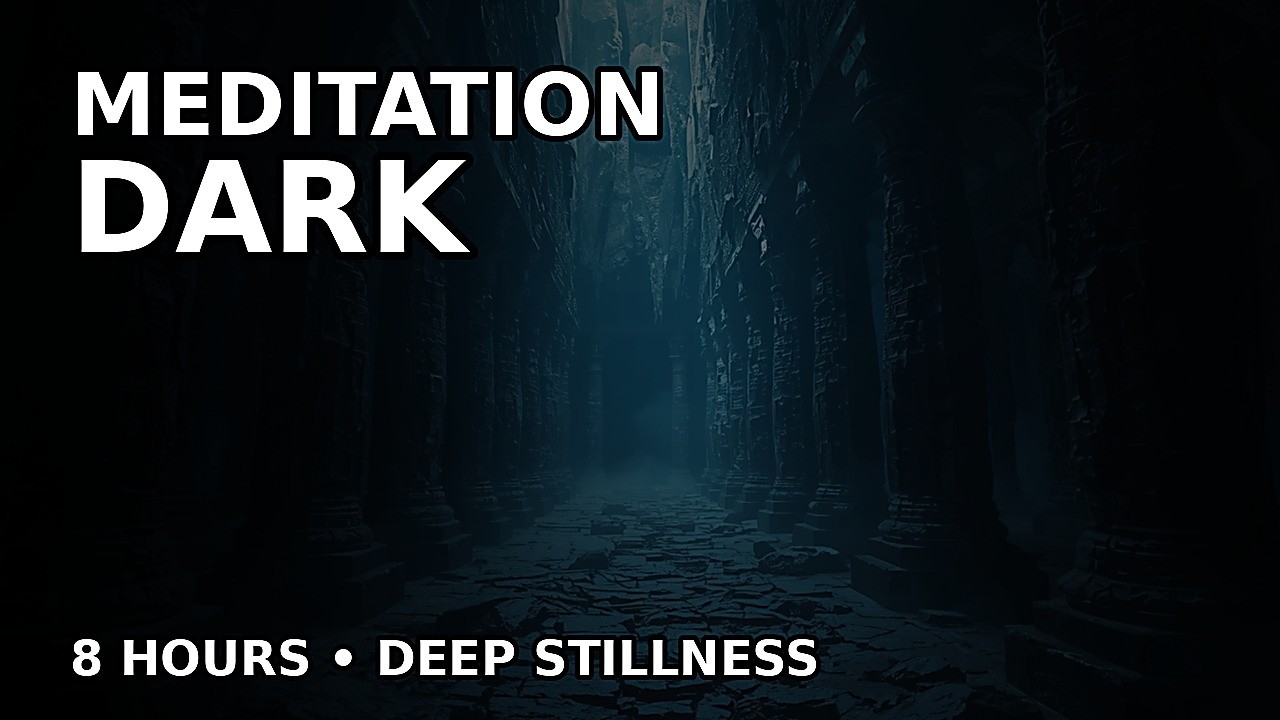 MEDITATION • DARK — Abyss Temple Drone (8 Hours) | Deep Stillness | Sleep, Focus, Calm