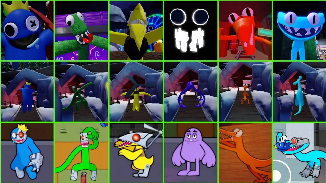The Scariest All Rainbow Friends 2 Vs Milk shake Friends Jumpscare Vs Accurate Rainbow Morphs (R P) 