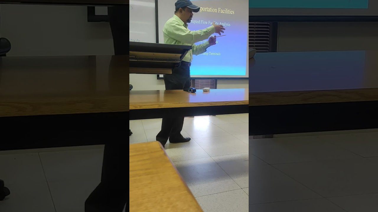 Lecture on Highway Capacity Manual and it's Software by Engr. Baig