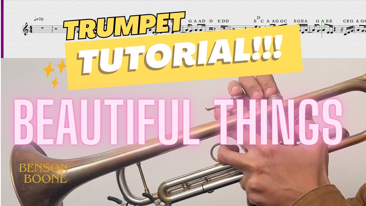 Learn how to play 'Beautiful Things' by Benson Boone on the Trumpet!
