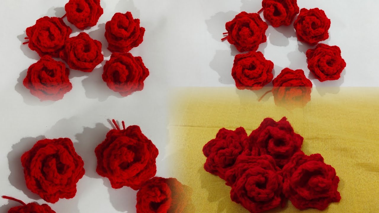 Croche Rose flower # crochet Rose blanket rose flower # for beginners