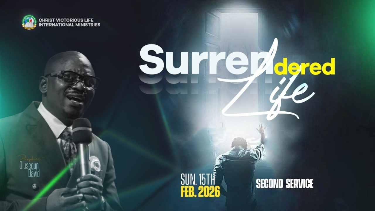 SUNDAY SERVICE - SURRENDERED LIFE SECOND SERVICE | 15-02-2026 | VICTORIOUS CHURCH AKOBO