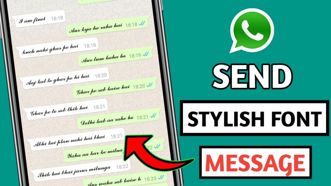 How to Send Stylish Message On Whatsapp ! How to Change Whatsapp Message Font ! Change Whatsapp Font