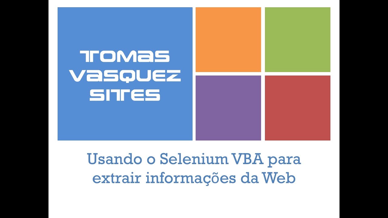 Usando o Selenium VBA para extrair informações da Web