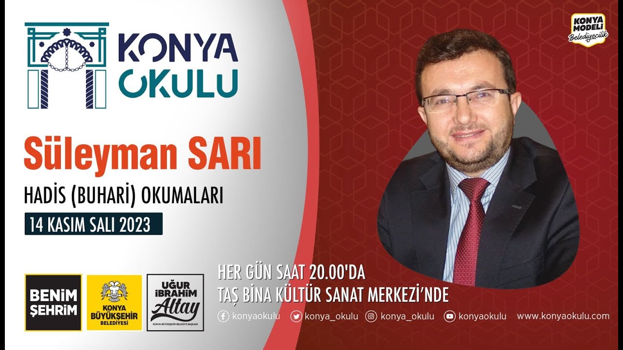 HADİS (BUHARİ) OKUMALARI - Süleyman SARI - 14.11.2023