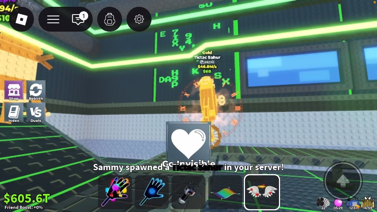 Sammy spawned a tic tac sahur in your server old video 