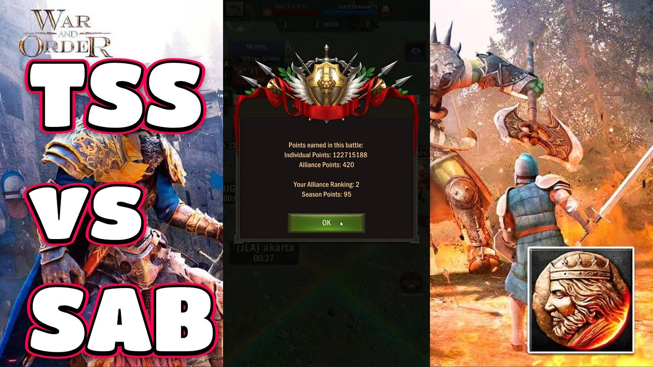 War and order :   SAB vs TSS Fort wars