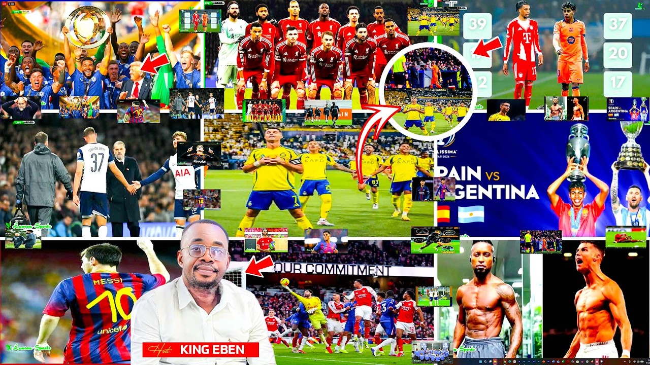 🚨14/03/26 KING EBEN SATURDAY FOREIGN🔥NEWS, MESSI AND RONALDO🔥SPURS🔥‼️LAMINE,NEYMAR JR🔥CHELSEA, MAN U
