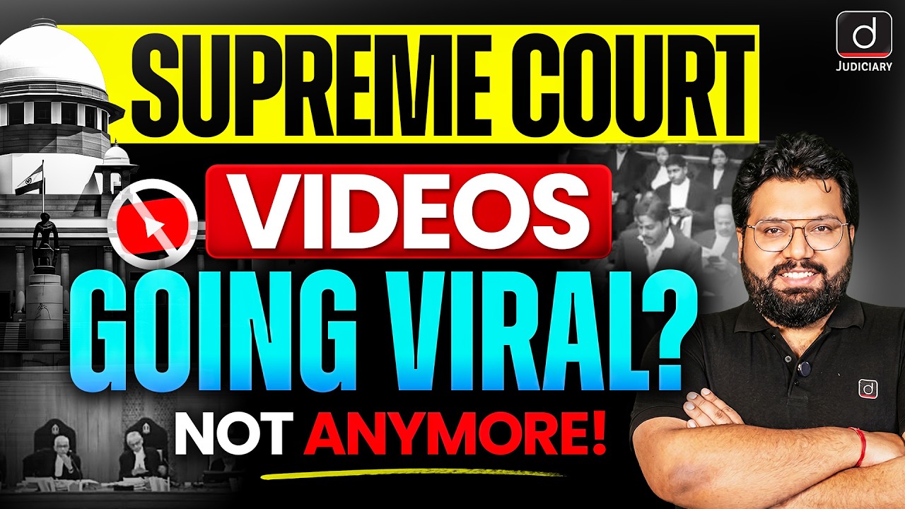 Supreme Court Bans Court Recordings | Legal Update | Drishti Judiciary #supremecourt #ban #video